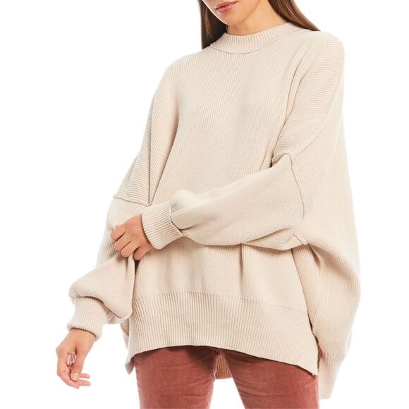 Free People oversized easy street sweater size L - Picture 4 of 4